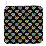 Autism Awareness Heart Pattern Print Hand Towel