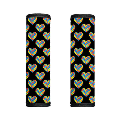 Autism Awareness Heart Pattern Print Handle Covers