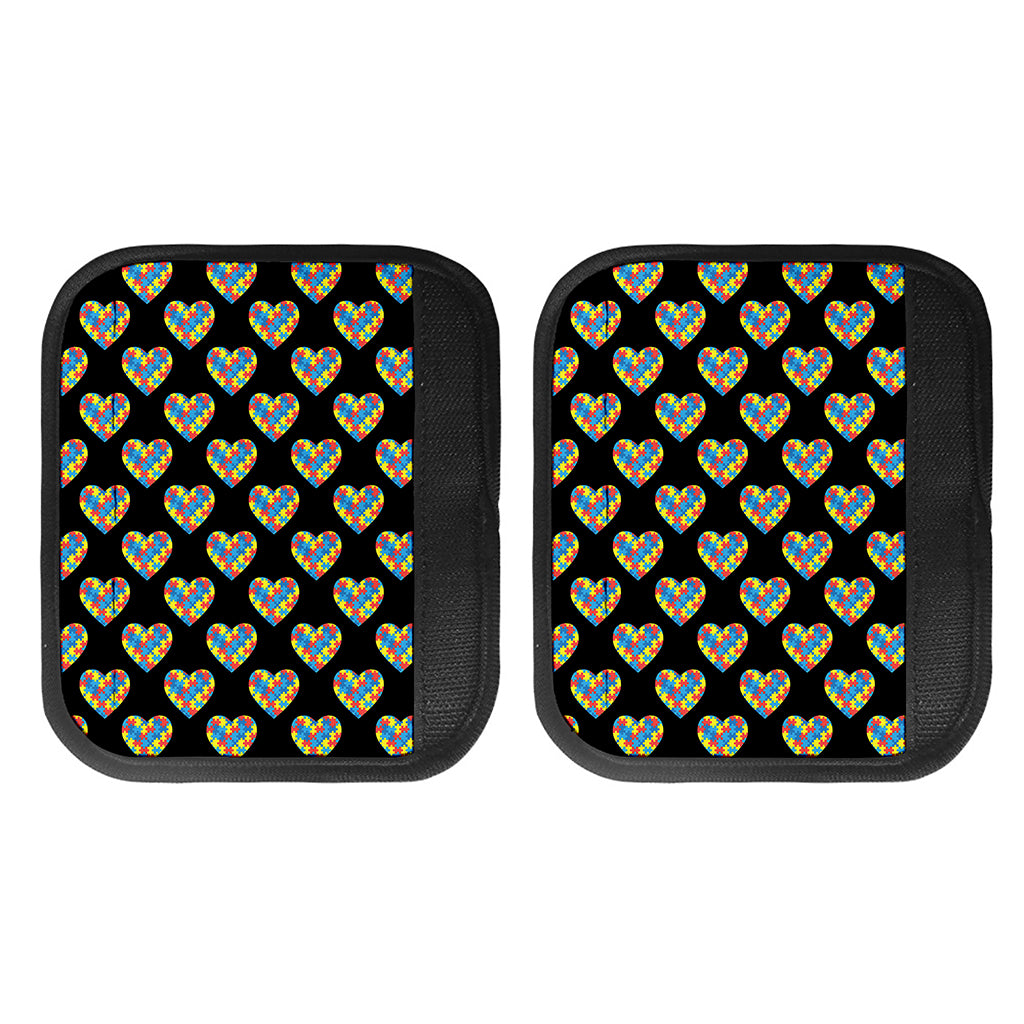 Autism Awareness Heart Pattern Print Handle Covers