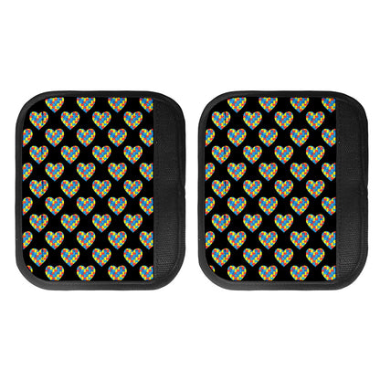 Autism Awareness Heart Pattern Print Handle Covers