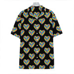 Autism Awareness Heart Pattern Print Hawaiian Shirt