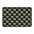 Autism Awareness Heart Pattern Print Kitchen Mat