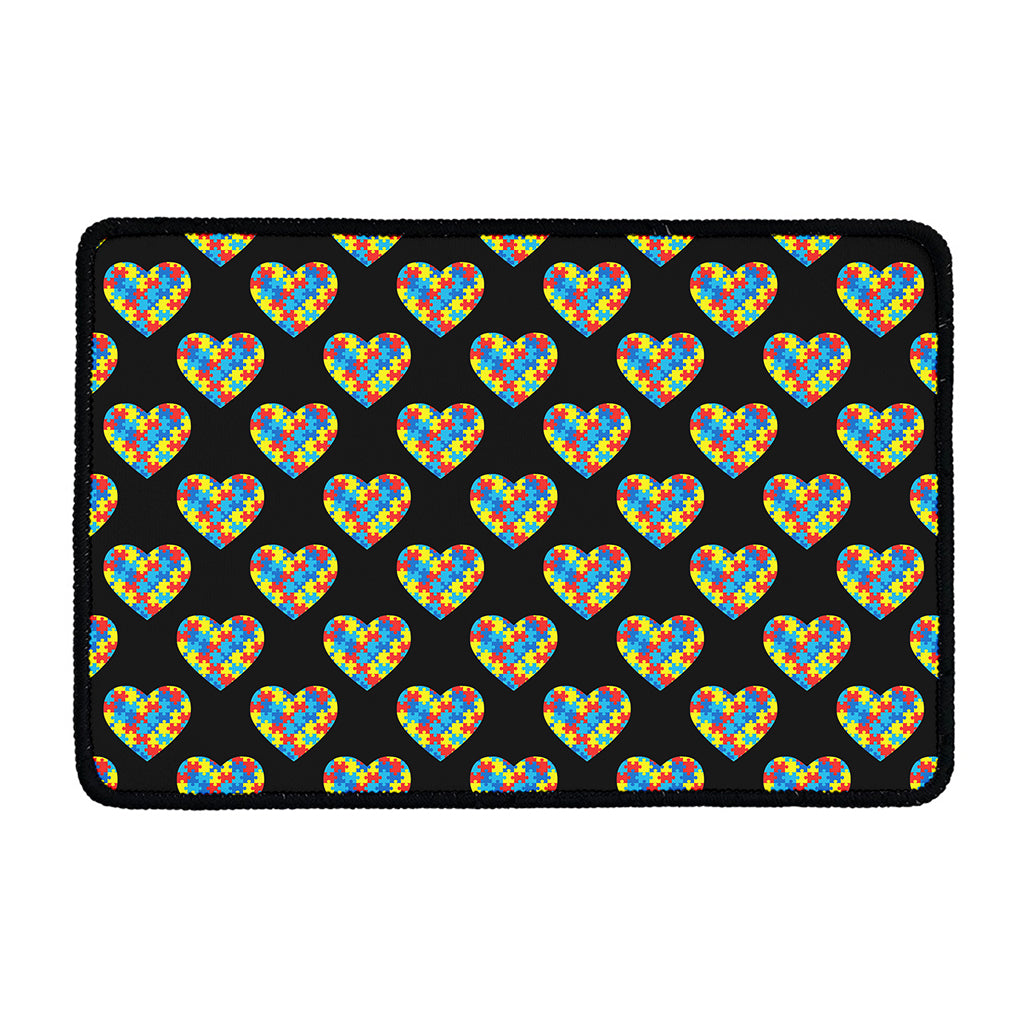 Autism Awareness Heart Pattern Print Kitchen Mat