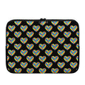 Autism Awareness Heart Pattern Print Laptop Sleeve