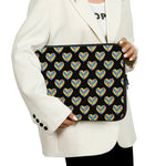 Autism Awareness Heart Pattern Print Laptop Sleeve