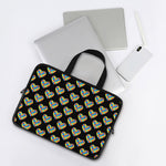Autism Awareness Heart Pattern Print Laptop Sleeve With Handle