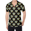 Autism Awareness Heart Pattern Print Men's Shirt