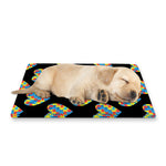 Autism Awareness Heart Pattern Print Pet Cooling Mat Cover