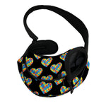 Autism Awareness Heart Pattern Print Pet Sling Carrier