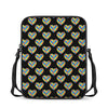 Autism Awareness Heart Pattern Print Rectangular Crossbody Bag