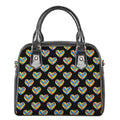 Autism Awareness Heart Pattern Print Shoulder Handbag