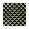 Autism Awareness Heart Pattern Print Silk Bandana