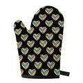 Autism Awareness Heart Pattern Print Single Oven Mitt