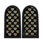 Autism Awareness Heart Pattern Print Skillet Handle Cover