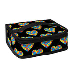 Autism Awareness Heart Pattern Print Small Lunch Bag