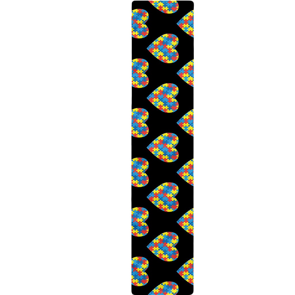 Autism Awareness Heart Pattern Print Table Runner