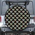 Autism Awareness Heart Pattern Print Tire Cover