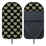 Autism Awareness Heart Pattern Print Waterproof Car Seat Cover