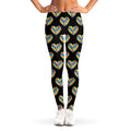 Autism Awareness Heart Pattern Print Women's Leggings