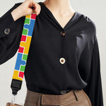 Autism Awareness Jigsaw Pattern Print Bag Strap