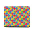 Autism Awareness Jigsaw Pattern Print Bifold Wallet