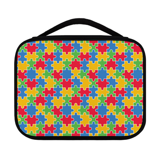 Autism Awareness Jigsaw Pattern Print Classic Bible Case