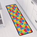 Autism Awareness Jigsaw Pattern Print Long Kitchen Mat