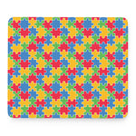 Autism Awareness Jigsaw Pattern Print Mouse Pad
