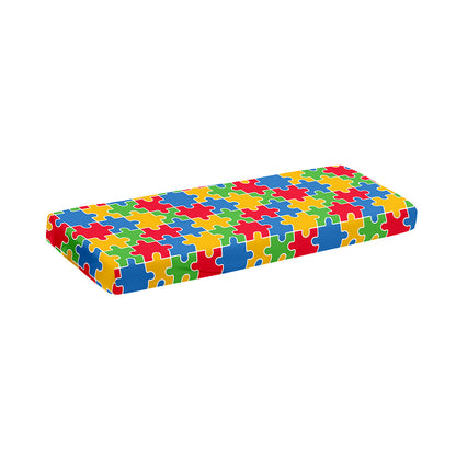 Autism Awareness Jigsaw Pattern Print Piano Keyboard Cover