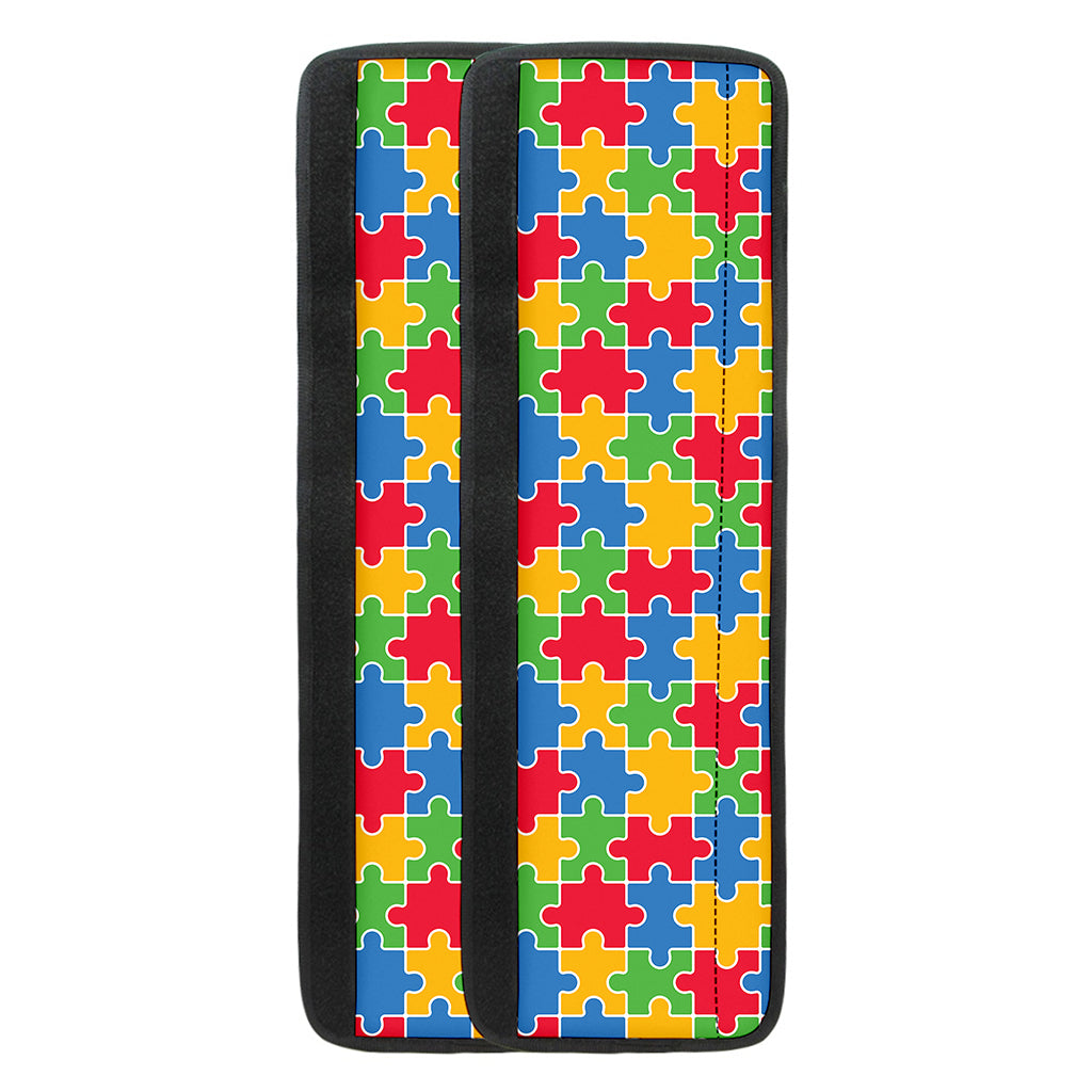 Autism Awareness Jigsaw Pattern Print Refrigerator Handle Covers
