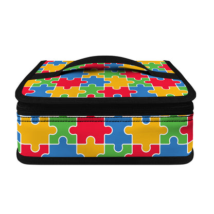 Autism Awareness Jigsaw Pattern Print Small Lunch Bag