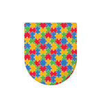 Autism Awareness Jigsaw Pattern Print Toilet Lid Cover