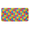 Autism Awareness Jigsaw Pattern Print Towel