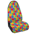 Autism Awareness Jigsaw Pattern Print Waterproof Car Seat Cover