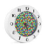Autism Awareness Jigsaw Print Alarm Clock