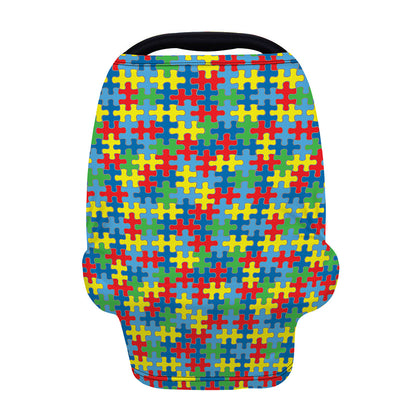 Autism Awareness Jigsaw Print Baby Seat Cover