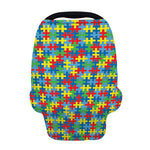 Autism Awareness Jigsaw Print Baby Seat Cover
