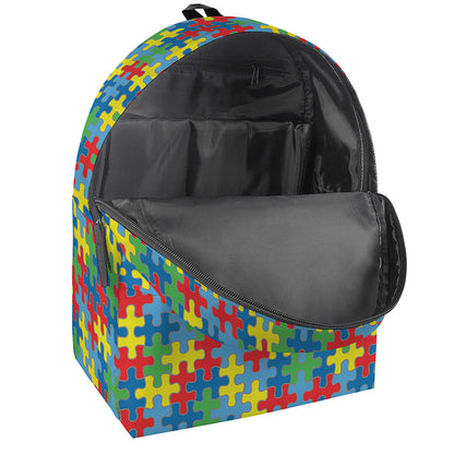 Autism Awareness Jigsaw Print Backpack