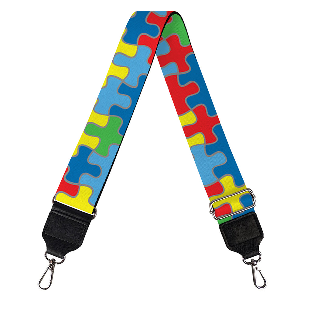 Autism Awareness Jigsaw Print Bag Strap