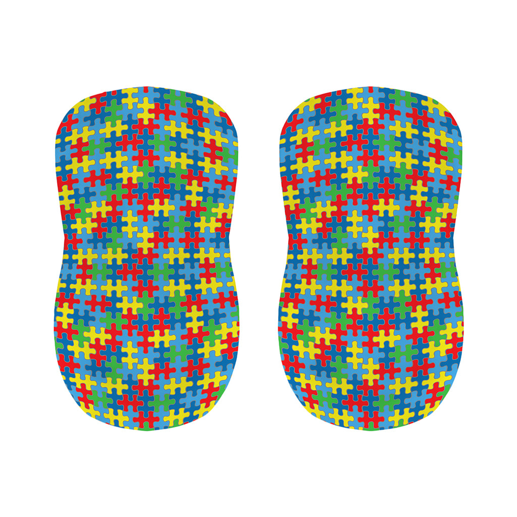 Autism Awareness Jigsaw Print Bar Stool Covers