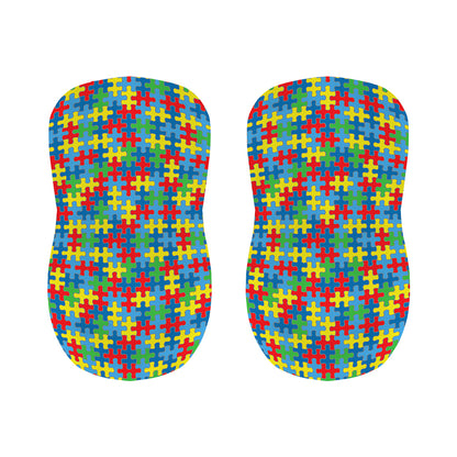 Autism Awareness Jigsaw Print Bar Stool Covers