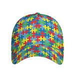 Autism Awareness Jigsaw Print Baseball Cap