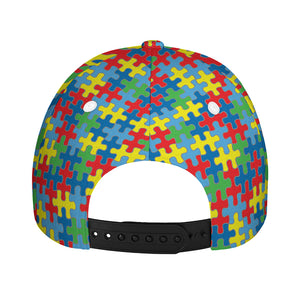 Autism Awareness Jigsaw Print Baseball Cap