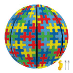 Autism Awareness Jigsaw Print Basketball