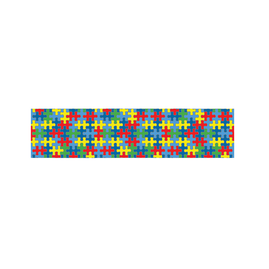 Autism Awareness Jigsaw Print Bed Runner