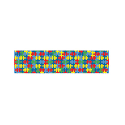 Autism Awareness Jigsaw Print Bed Runner
