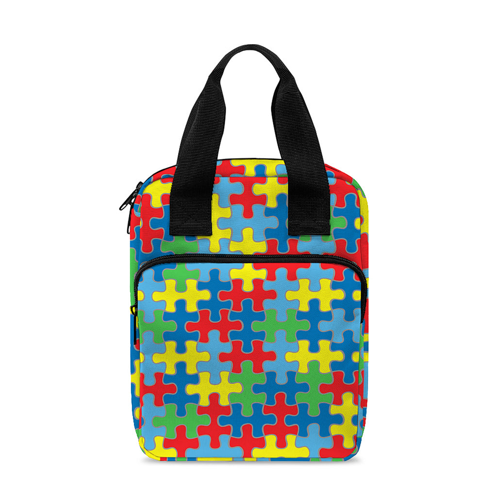 Autism Awareness Jigsaw Print Bible Tote Bag