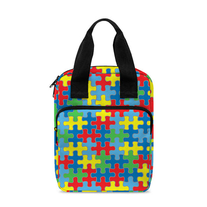 Autism Awareness Jigsaw Print Bible Tote Bag