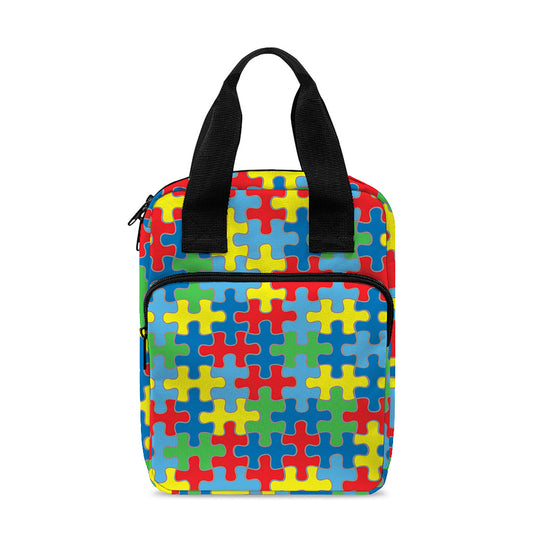 Autism Awareness Jigsaw Print Bible Tote Bag