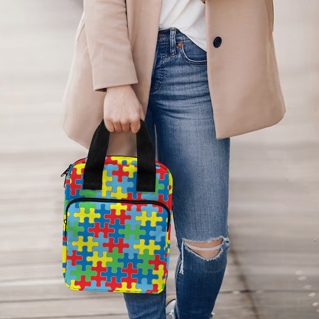 Autism Awareness Jigsaw Print Bible Tote Bag